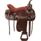 Dark Brown Western Horse Pleasure Trail Saddle Tack 16
