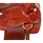 Tooled Leather Western Pleasure Trail Saddle Tack 15