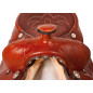 Tooled Leather Western Pleasure Trail Saddle Tack 15