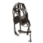 Black Leather Studded Single Horse Driving Cart Harness