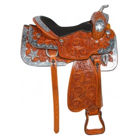 10143 Silver Star Premium Western Horse Show Saddle Tack 16