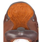 Brown Light Western Trail Synthetic Horse Saddle Tack 14 17