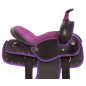 Purple Youth Synthetic Western Pony Kids Saddle Tack 10