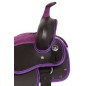 Purple Youth Synthetic Western Pony Kids Saddle Tack 10
