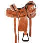 Studded A Fork Ranch Roping Western Horse Saddle 17