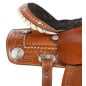 Antique Crystal Barrel Western Gaited Horse Saddle 16