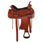 Tooled Western Pleasure Trail Horse Saddle Tack 17