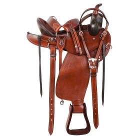 10707 Round Skirt Western Pleasure Trail Horse Saddle Tack 15 18