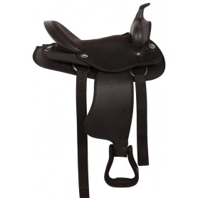 10710A Black Western Arabian Horse Pleasure Trail Saddle Tack 15 17