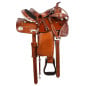 Crystal Tooled Western Barrel Racer Horse Saddle Tack 14
