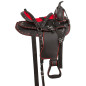 Red Crystal Cordura Western Horse Saddle Tack 14