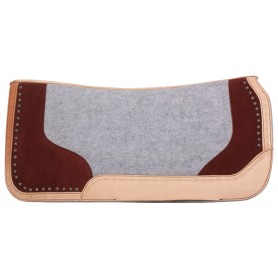 10750 Gray Brown Felt Therapeutic Trail Show Western Saddle Pad