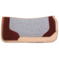 Gray Brown Felt Therapeutic Trail Show Western Saddle Pad
