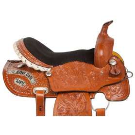 10803 Cowgirl Up Barrel Racing Western Horse Saddle Tack 14 16