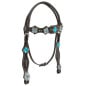 Black Turquoise Blue Silver Buckle Style Western Horse Tack Set