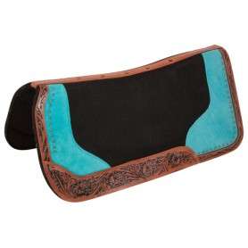 SP065 Turquoise Orthopedic Wool Felt Western Horse Saddle Pad
