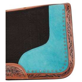 SP065 Turquoise Orthopedic Wool Felt Western Horse Saddle Pad