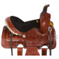 Youth Kids Western Leather Roping Pony Saddle Tack 10 12