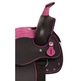 10904 Pink Youth Kids Light Weight Western Horse Saddle Set 10 13