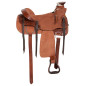 Western Rough Out Ranch Roping Leather Horse Saddle 16