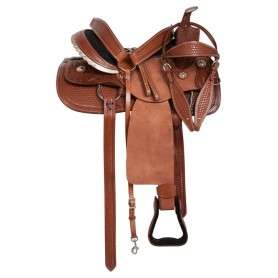 10908 Western Ranch Work Pleasure Rough Out Horse Saddle 15 18