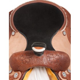 10941 Western Leather Mule Hide Ranch Roping Horse Saddle 15 16