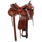 Comfy Western Tooled Leather Trail Horse Saddle Tack 15