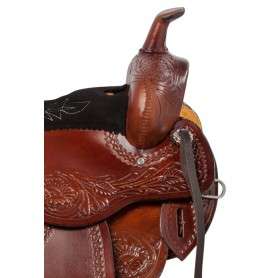 10956 Comfy Western Tooled Leather Trail Horse Saddle Tack 15 16