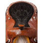 Chestnut Tooled Western Roping Horse Saddle Tack 18