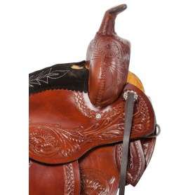 10960 Premium Hand Carved Western Pleasure Horse Saddle Tack