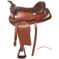 NEW LIGHT OIL LEATHER WESTERN SHOW SADDLE