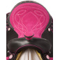 Pink Crystal Western Synthetic Show Horse Saddle Tack 14 18