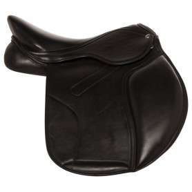 10970 16.5" Black English Leather Premium Horse Jumping Saddle
