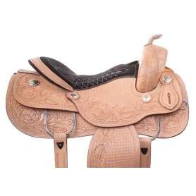 11004 Premium Tooled Western Pleasure Show Horse Saddle 16