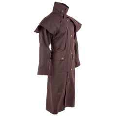 10102 Brown Full Length Mens Womens Australian Duster Coat S 6XL