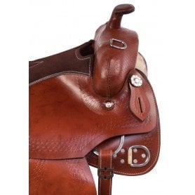 11029 Hand Tooled Western Leather Training Trail Horse Saddle Tack Set