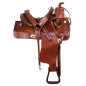 Comfy Classic Western Ranch Pleasure Trail Leather Horse Saddle Tack