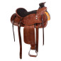 Classic Tooled Western Leather Comfy Roping Ranch Wade Tree Horse Saddle Tack
