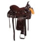 Beautiful Black Tooled Western Barrel Racing Trail Horse Saddle Tack Set