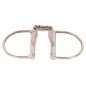 Stainless Steel French Link D-Ring Snaffle Horse Bit With Copper Strips