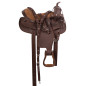Light Weight Brown Gaited Western Synthetic Pleasure Trail Horse Saddle Tack