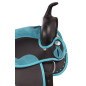 Turquoise Blue Western Crystal Synthetic Show Trail Horse Saddle Tack