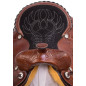 Western Tooled Leather Barrel Racer Pleasure Trail Horse Saddle Tack Set
