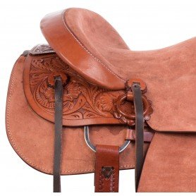 Durable Wade Tree Roping Rough Out Western Leather Ranch Work Horse Saddle Tack