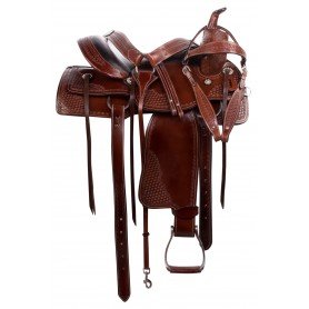 11071 Comfy Cush Seat Western Leather Pleasure Trail Horse Saddle Tack Set