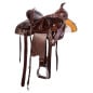 Memory Foam Seat Western Tooled Trail Endurance Leather Horse Saddle Tack Set
