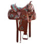 Turquoise Inlay Western Leather Show Barrel Racing Trail Horse Saddle Tack Set