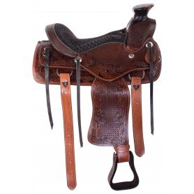 110837 Antique Wade Tree Ranch Work Western Roping Leather Horse Saddle Tack Set