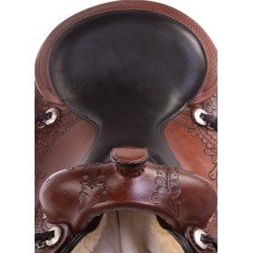 110827 Gaited Bars Beautiful Hand Carved Western Pleasure Trail Premium Leather Horse Saddle Tack Set