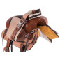 Rough Out Youth Kids Seat Western Roping Ranch Leather Horse Saddle Tack Package